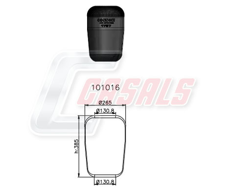 Burduf, suspensie pneumatica B2304 CASALS