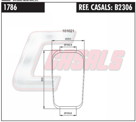 Burduf, suspensie pneumatica B2306 CASALS
