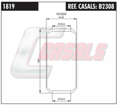Burduf, suspensie pneumatica B2308 CASALS