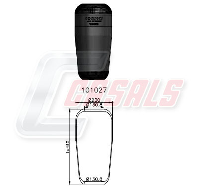 Burduf, suspensie pneumatica B2310 CASALS