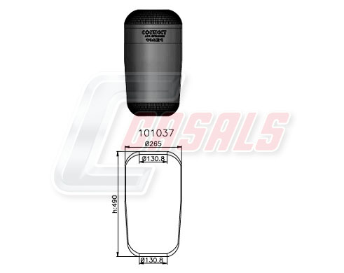 Burduf, suspensie pneumatica B2311 CASALS
