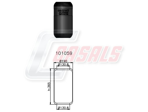 Burduf, suspensie pneumatica B2320 CASALS