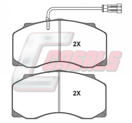 Set placute frana,frana disc BKM1042 CASALS