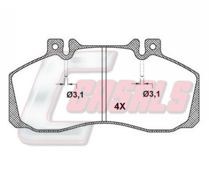 Set placute frana,frana disc BKM501 CASALS