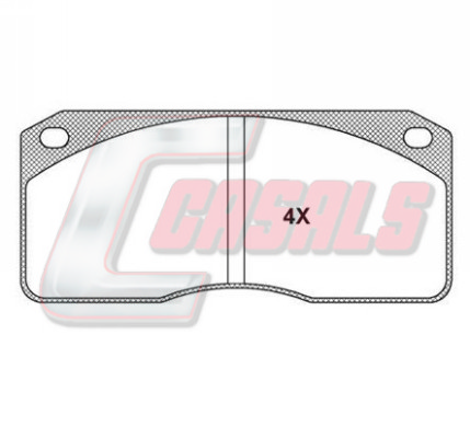 Set placute frana,frana disc BKM523 CASALS