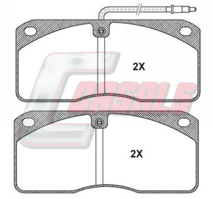 Set placute frana,frana disc BKM702 CASALS