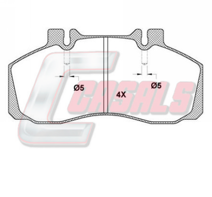 Set placute frana,frana disc BKM879 CASALS