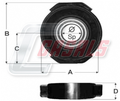 Suport, ax cardanic ST30 CASALS