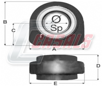 Suport, ax cardanic ST41 CASALS