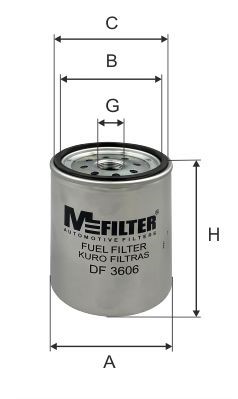 Filtru combustibil DF 3606 MFILTER
