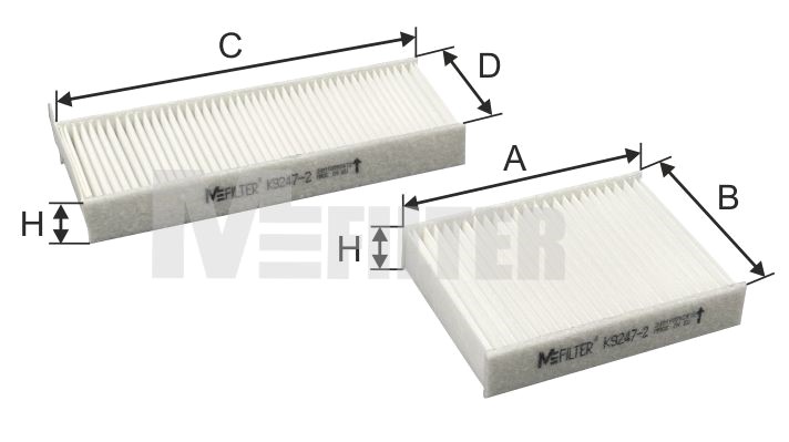 Filtru, aer habitaclu K 9247-2 MFILTER