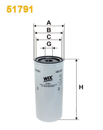 Filtru ulei WIX51791 PEMEBLA