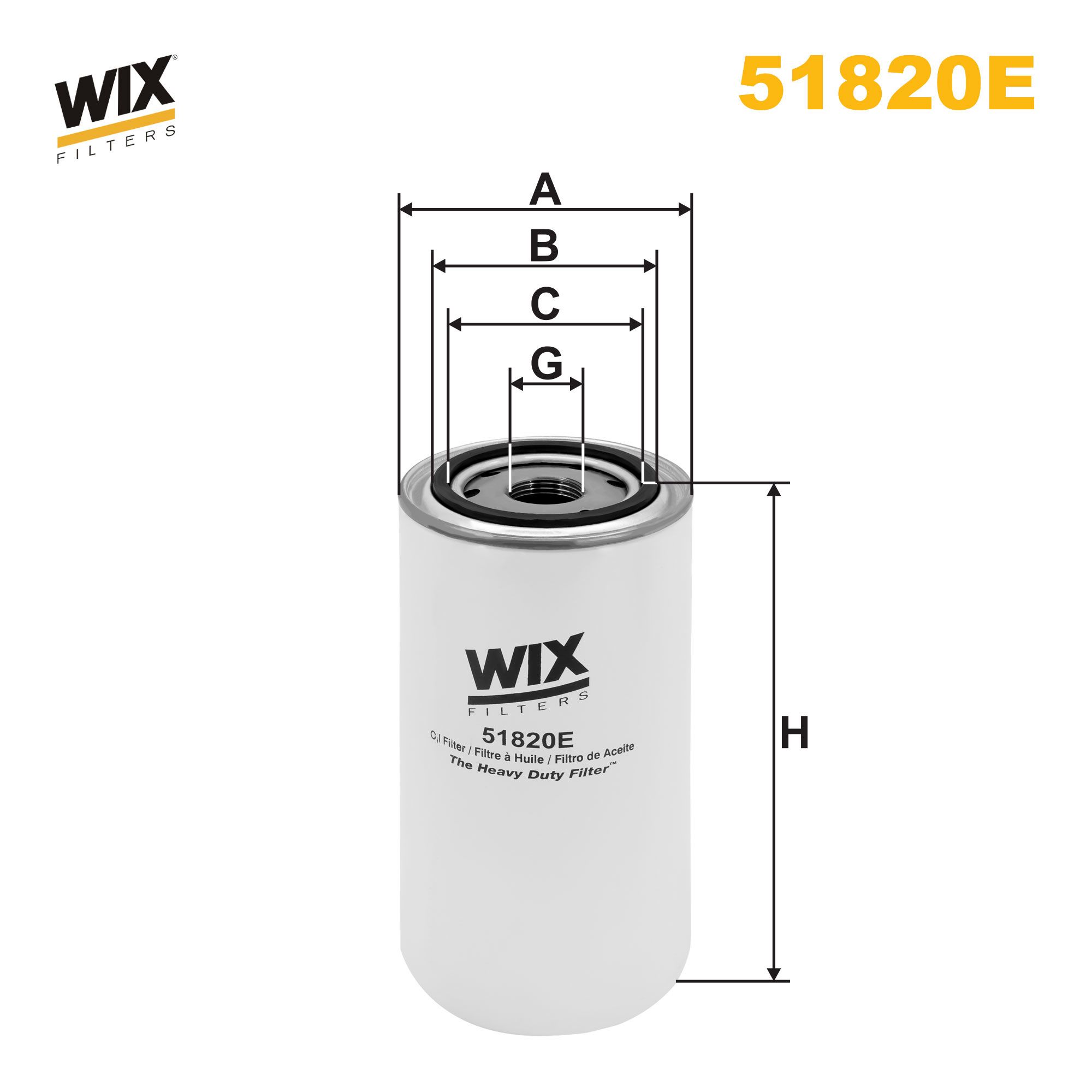 Filtru ulei WIX51820E PEMEBLA