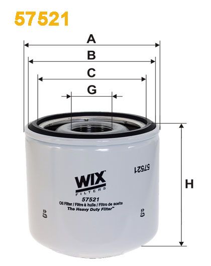 Filtru ulei WIX57521 PEMEBLA