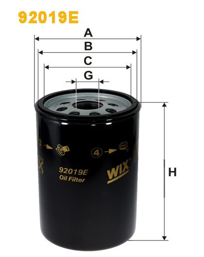 Filtru ulei WIX92019E PEMEBLA