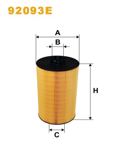 Filtru ulei WIX92093E PEMEBLA