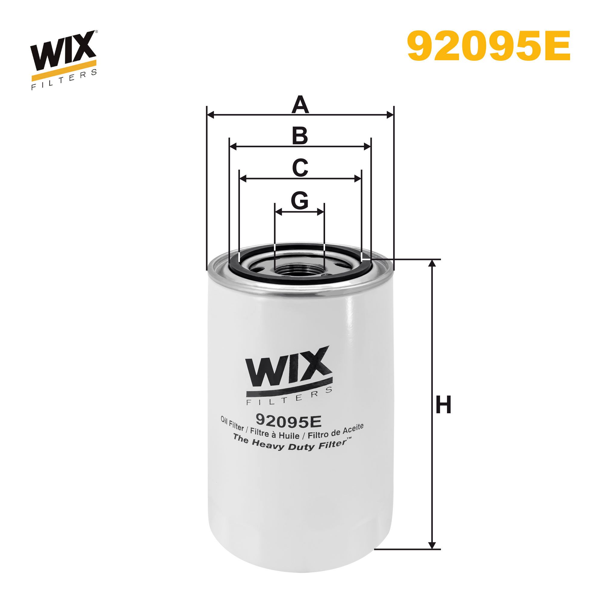 Filtru ulei WIX92095E PEMEBLA