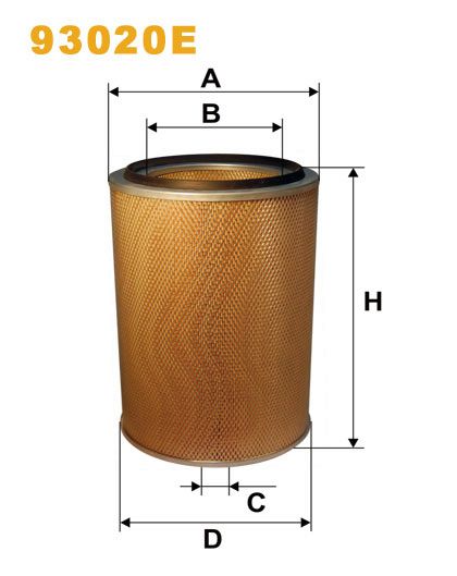 Filtru aer WIX93020E PEMEBLA
