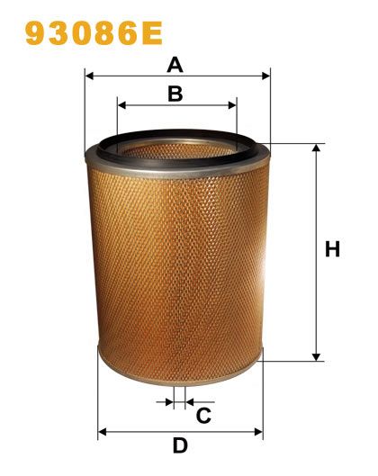 Filtru aer WIX93086E PEMEBLA