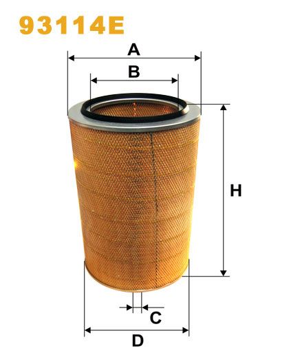 Filtru aer WIX93114E PEMEBLA