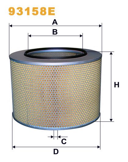 Filtru aer WIX93158E PEMEBLA