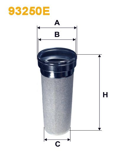 Filtru aer WIX93250E PEMEBLA