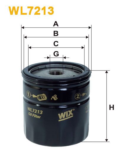 Filtru ulei WIXWL7213 PEMEBLA