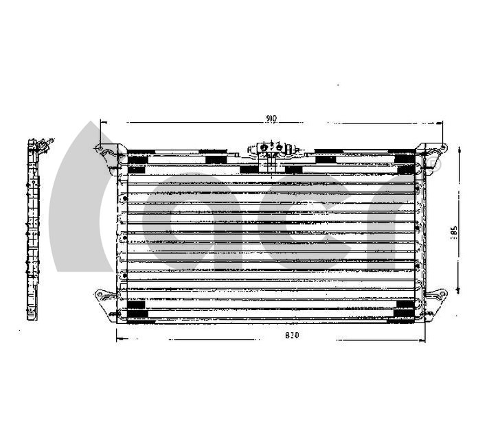 Condensator, climatizare 300139 ACR