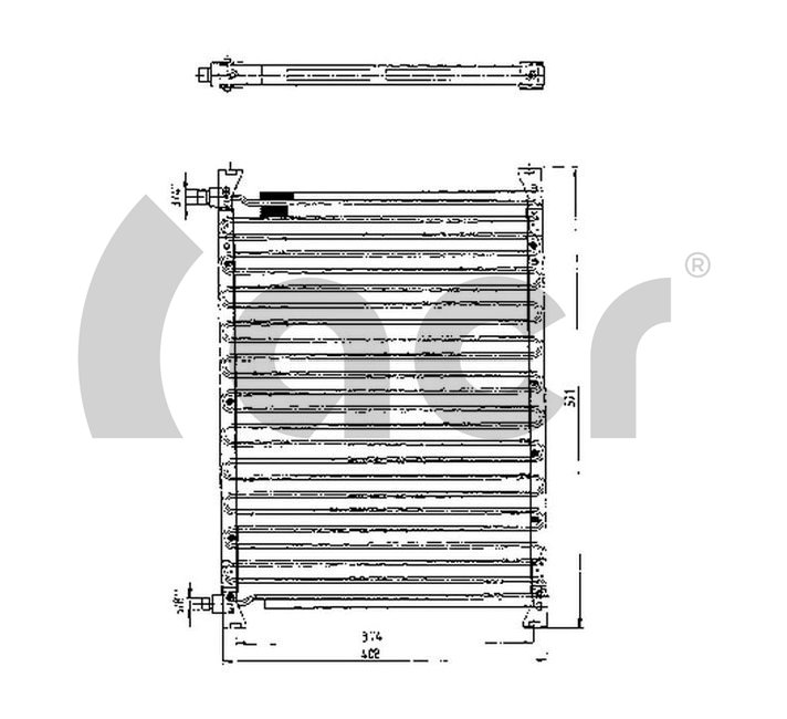 Condensator, climatizare 300141 ACR