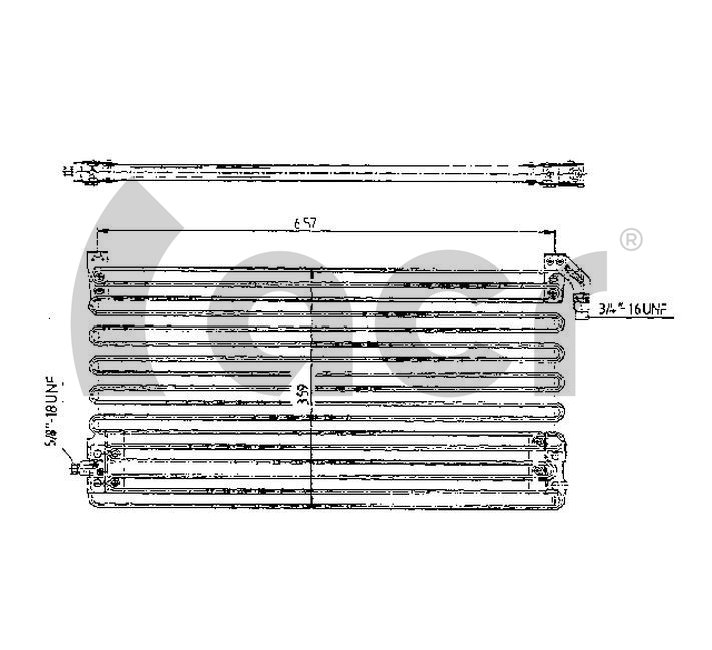 Condensator, climatizare 300142 ACR