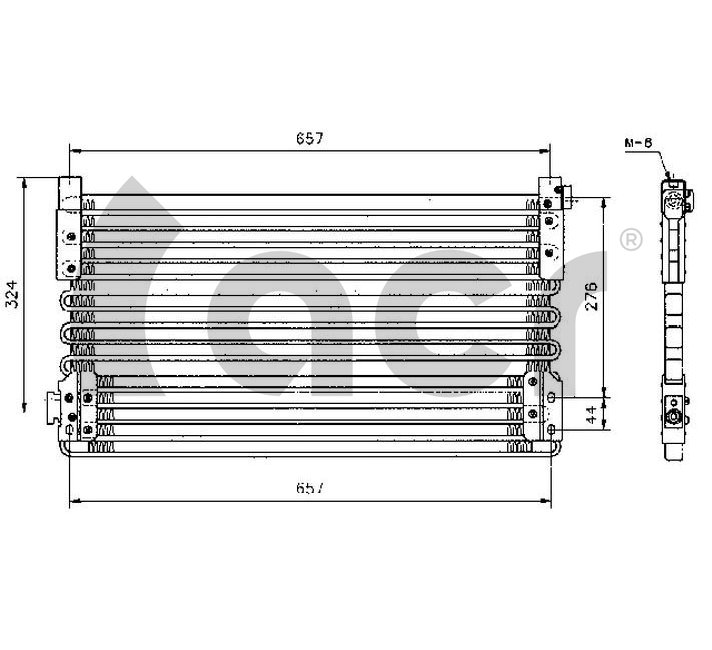 Condensator, climatizare 300240 ACR