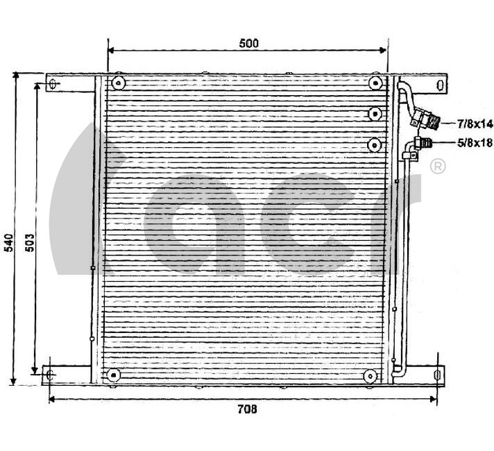 Condensator, climatizare 300263 ACR