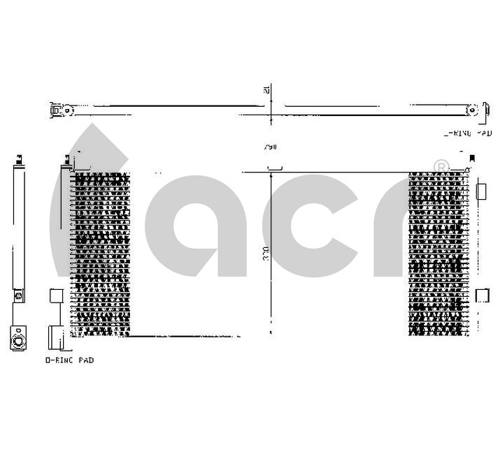 Condensator, climatizare 300346 ACR