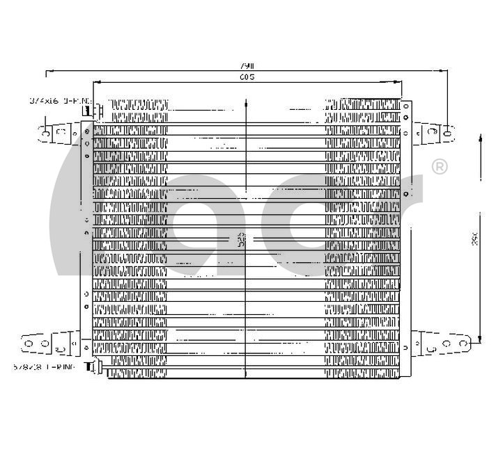 Condensator, climatizare 300350 ACR