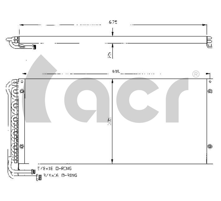 Condensator, climatizare 300355 ACR