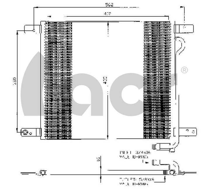 Condensator, climatizare 300357 ACR