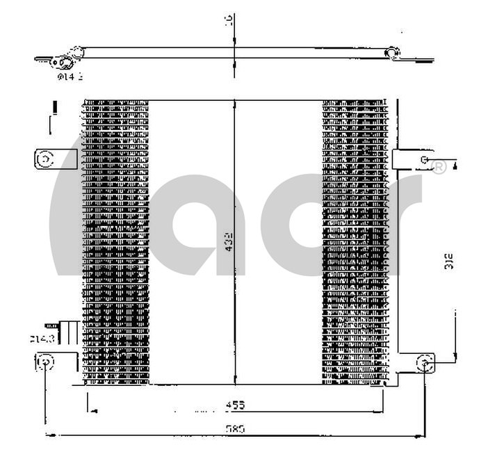Condensator, climatizare 300393 ACR