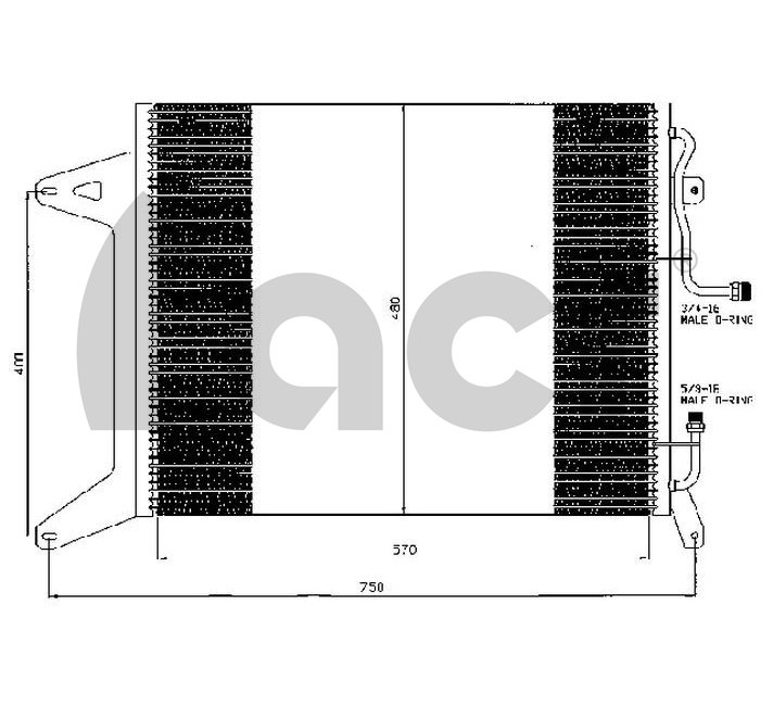 Condensator, climatizare 300498 ACR