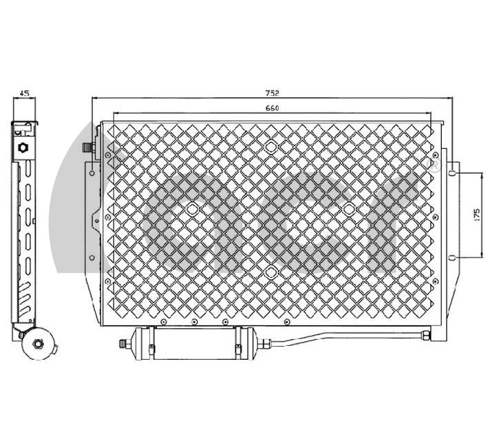 Condensator, climatizare 300556 ACR