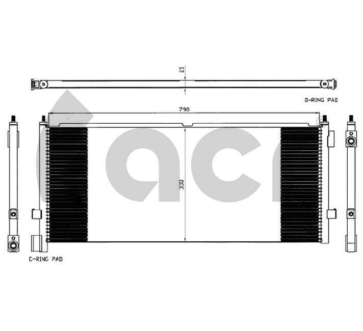 Condensator, climatizare 300563 ACR