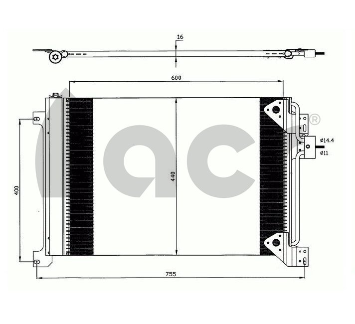 Condensator, climatizare 300642 ACR