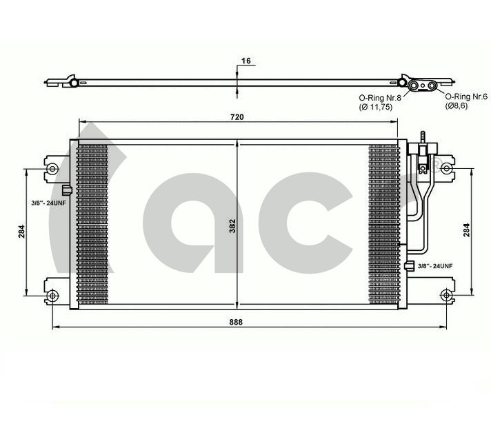 Condensator, climatizare 300652 ACR