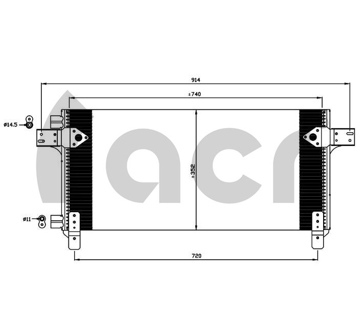 Condensator, climatizare 300660 ACR