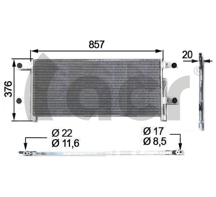 Condensator, climatizare 300812 ACR