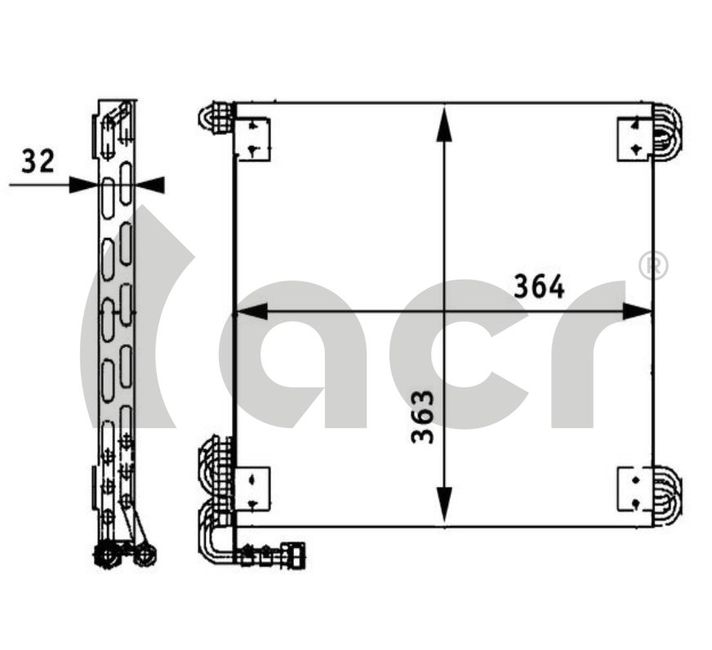 Condensator, climatizare 300819 ACR