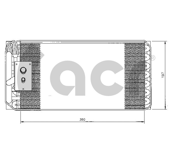 Evaporator,aer conditionat 310141 ACR