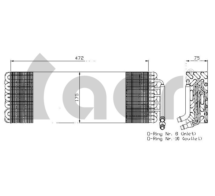 Evaporator,aer conditionat 310159 ACR