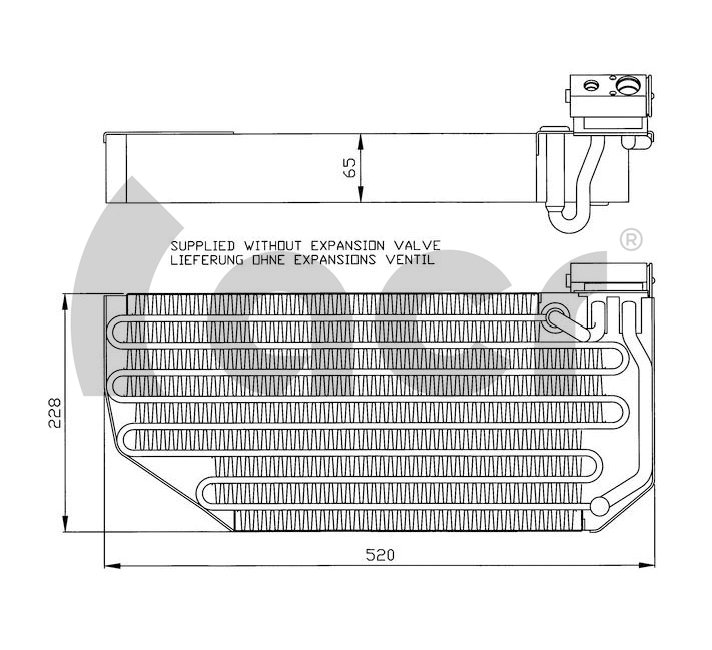 Evaporator,aer conditionat 310163 ACR