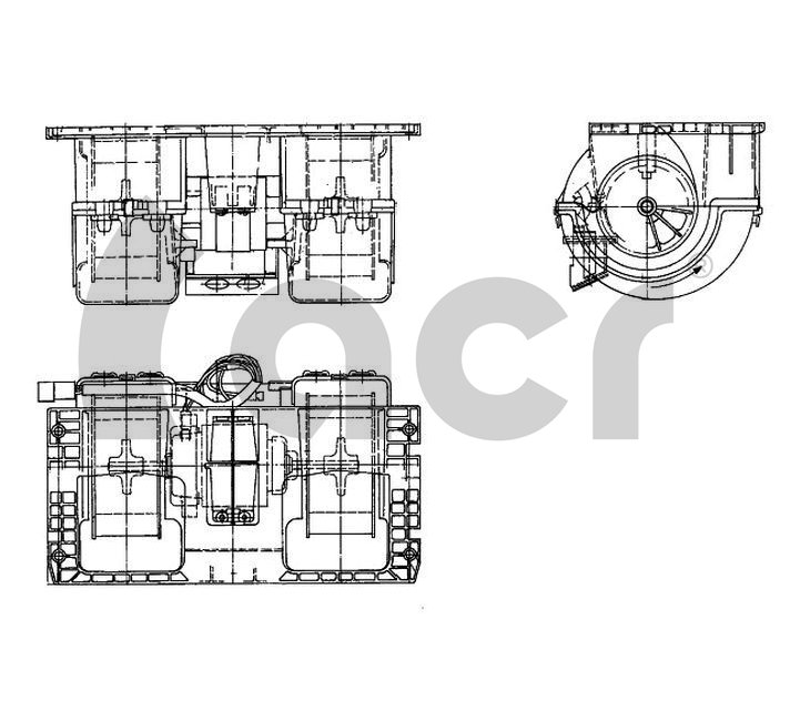 Electromotor, ventilatie interioara 702022 ACR