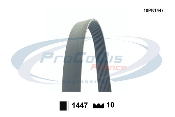 Curea transmisie cu caneluri 10PK1447 PROCODIS FRANCE